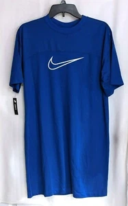 Nike Women's Sportswear Blue/White Mesh Dress (CJ4049-477) Size S/M NWT - Picture 1 of 3