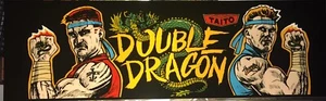Double Dragon Dedicated Arcade Marquee 23.5" x 8" - Picture 1 of 5