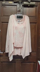 Jaclyn Intimates 3-Piece Pink Pajama Set Size L Sleep Tank & Shorts & L/S Robe - Picture 1 of 9