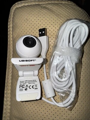 Hercules Ubisoft USB Camera PC, Mac, Game Consoles Webcam WC04 White - Image 1 of 3