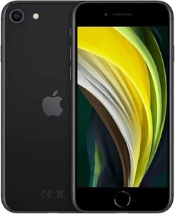 Apple iPhone SE – 2. Generation (2020) schwarz 64GB- 4,7"- SIM-Free A2296 - Afbeelding 1 van 1