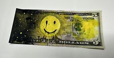 Chris Boyle Money Art Real Dollar 1/1 Crack A Smile + COA