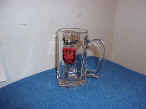 VINTAGE THE BERGHOFF 1887-98 100. JAHRESTAG GLASKRUG mit ROT & SCHWARZEM LOGO - Bild 1 von 6