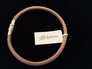Brighton Coachella Buff Leather Bracelet Size M NWT Retired 
