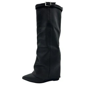 Steve Madden Corenne schwarz Leder 1086 Damen Stiefel Größe 7 M - Bild 1 von 8