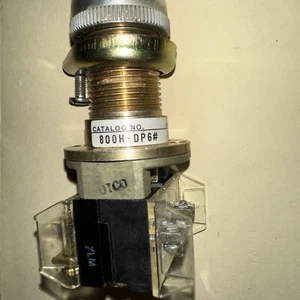 Allen Bradley Red Push Button Switch 800H-DP6# Momentary Self Return  - Picture 1 of 8