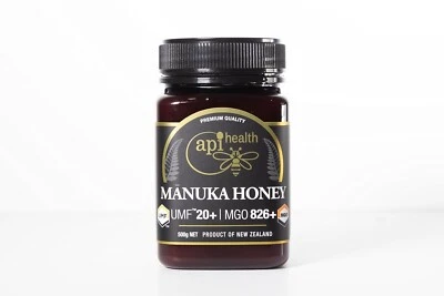 api health MANUKA HONEY: UMF 20+ 100% Pure New Zealand Honey - 500 grams(1.1 LB)