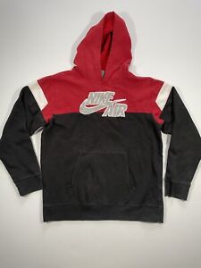 Nike Air Swoosh Red & Black Hoodie Sweatshirt - Size Youth XL / Women’s XS