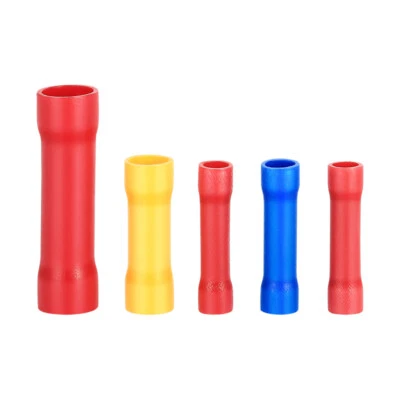 Fully Insulated Straight Butt Connectors Electrical Crimp Terminals Wire Cable - Image 1 of 4