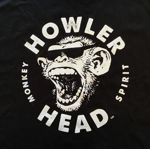 Camiseta Howler Head Monkey Spirit Whiskey, Negra, Talla XL - Imagen 1 de 5