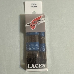 Genuine Red Wing 27 inch Shoe Laces Made In USA Brown 1 Pair NIP New Rare 93020 - Picture 1 of 6