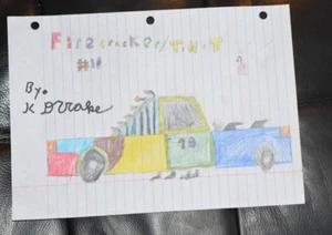 VERKAUFE MEINE SÖHNE KINDERKUNSTWERK FÜR COLLEGE-GELD $ - FEUERWERKSKÖRPER / T.N.T.  - Bild 1 von 4