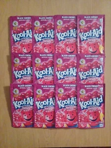KOOL-AID- Black Cherry🍒 FIN-Unsweetened Drink Mix - 12 Pack - Picture 1 of 1