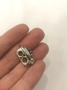 Perlenschließe 925er Silber Verschluß für Perlencollier mit blauen Steinen - Imagen 1 de 4