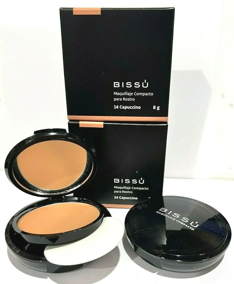BISSU POWDER SEMI MATTE (MAQUILLAJE COMPACTO)  14 CAPUCCINO   8G  2 PACK - Image 1 of 1