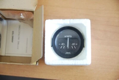 NOS Vintage Veglia 40-0-40 amps ammeter gauge Ferrari Alfa Romeo Fiat Lancia - Image 1 of 2
