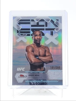 GEOFF NEAL 2025 TOPPS FINEST UFC COMMON BLUE REFRACTOR /200 Q4075 - Image 1 of 2