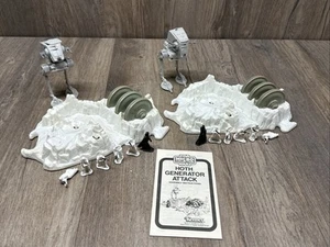 (2) STAR WARS 1982 KENNER MICRO COLLECTION HOTH GENERATOR ATTACK PLAYSETS - Picture 1 of 20