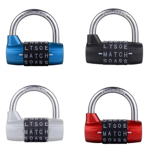 Combination Padlock 5 Dial Gym Locker Lock 5 Letter Word Lock 5 Digit Combinatio - Bild 1 von 10