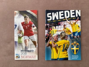 2011 NORWAY + SWEDEN FIFA Womens World Cup Soccer Media Guides Women's Pre Euro - Picture 1 of 14