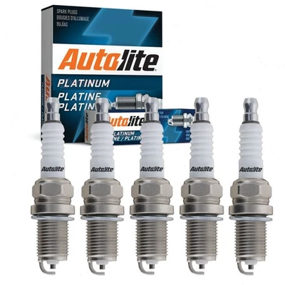 5 pc Autolite Platinum Spark Plugs for 2006-2009 Volkswagen Rabbit Ignition qk - Image 1 of 4