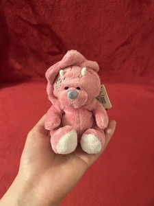 My Blue Nose Friends Pudge Triceratops Beanie Soft Toy Plush 4" Rare No 125 Tags - Picture 1 of 20