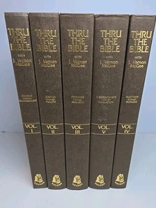 Thru the Bible J Vernon McGee Volumes 1-5 Genesis-Romans 1981 Printing USA - Picture 1 of 3