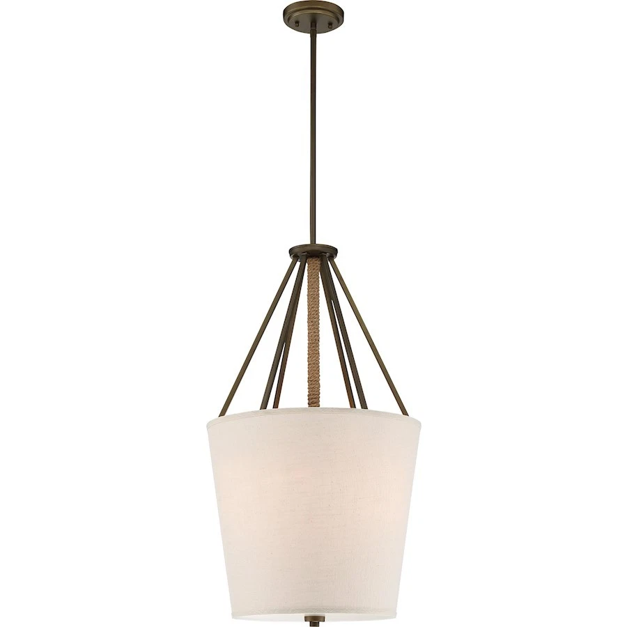 Colgante Nuvo Lighting Séneca 3 luces 17" en bronce caoba - 60-5899 Foto 1 de 1