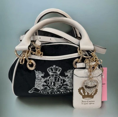 Bolso Cartera Juicy Couture Clásico SCOTTIE Perros y Estuche para Acelgas Dije Negro Foto 1 de 4