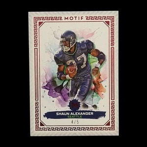 2023 Topps Motif Shaun Alexander Seahawks Alabama Red /5 - Picture 1 of 2