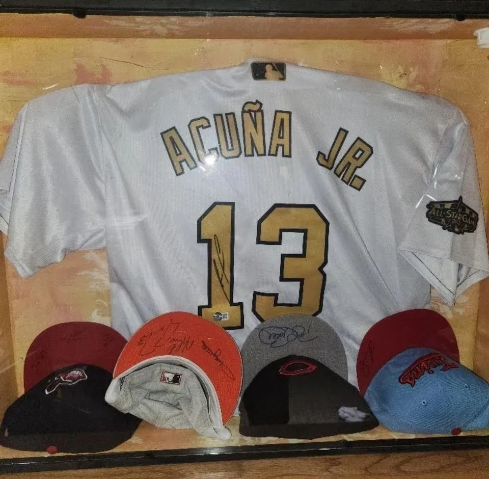 Camiseta deportiva Ronald Acuña Jr Auto All-Star certificada por Beckett Foto 1 de 1