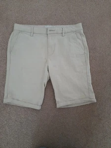 Topman Stretch Chino Shorts Size 32 - Neutral - Picture 1 of 4