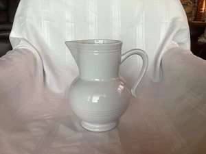 Emile Henry White 9" Pitcher Jug made in France - Picture 1 of 11
