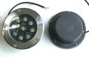 FARO A TECNOLOGIA LED DA CALPESTIO 12 V  IP 68 6500 KELVIN 9 LED DA 1 WATT CAD.  - Picture 1 of 1