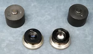 COPPIA DI LENTI MACRO PER USO SPECIALE DISPARI IN CUSTODIE METALLICHE (PK) - Foto 1 di 4