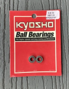 KYOSHO BRAND BALL BEARINGS 5 X 10 1901 ( 2 ) 1 PAIR ITEM # C 2197 F/S - Picture 1 of 3