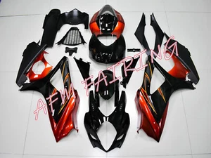 Burnt Orange Black ABS Injection Mold Bodywork Fairing Kit for GSXR1000 2007-08 - Picture 1 of 8