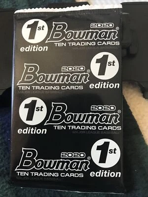 2020 Bowman Baseball 1st Edition Sealed Hobby Pack (10 Cards/Witt & Dominguez RC - Image 1 of 2