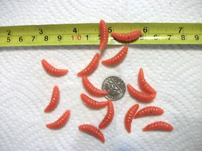 150-7/8"-crappie-panfish-olor-garvas-gusanos de cera-plantillas-geneos-plásticos blandos-larva Foto 1 de 4