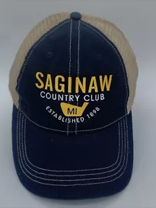 De colección Golf Saginaw Country Club Azul Malla Trasera SnapBack - Imagen 1 de 7