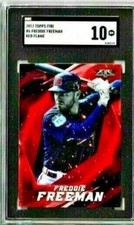 2017 Topps Fire Freddie Freeman Red Flame SGC 10