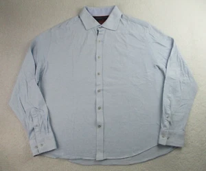 Robert Graham Dress Shirt Mens 2XL Classic Fit Blue Geometric Business Casual - Picture 1 of 10