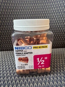 Neu im Karton MPP603 PRO 1/2" Kupfer Buchse Adapter. C x FPT. 30 Stück - Bild 1 von 5