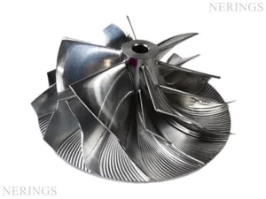 Billet compressor wheel for upgraded/tuning turbocharger (48.50/61.00/6+6 KKK... - Picture 1 of 5