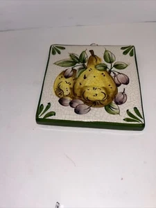 Cer-Brogi Pear Ceramic Decrotive Wall Hanging Italy - Picture 1 of 6