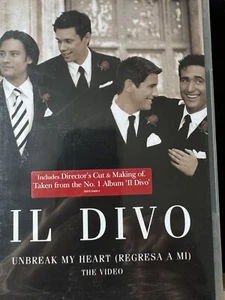 IL DIVO UNBREAK MY HEART (REGRESA A MI) DVD The Directors Cut Reg2 New & Sealed - Picture 1 of 2