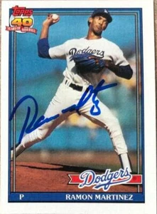 Ramon Martinez Autographed 1991 Topps #340 - Picture 1 of 1