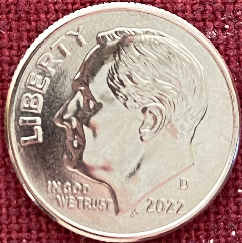 2022-D Roosevelt Dime BU From OBW Cover