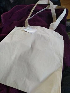 Lote de 5 bolsos de hombro lisos Westford Mill 100 % algodón orgánico - artesanía, etc. - Imagen 1 de 2