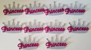 10 Babyparty Prinzessin Silber Kronen Schaumstoff Party Dekorationen It's a Girl Gastgeschenke - Bild 1 von 9